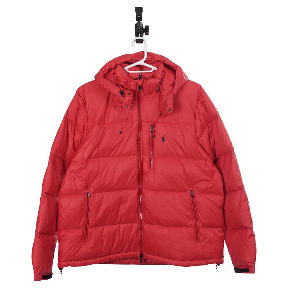 NWOT Polo Ralph Lauren El Cap Jacket 2XB Red Down Puffer Full Zip Hooded